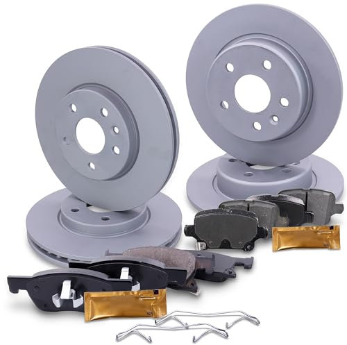 ATEC Germany Bremsenset inkl. Bremsscheiben Vorne Ø 276 mm Belüftet + Hinten Ø 264 mm Voll + Bremsbeläge Vorne & Hinten Kompatibel mit OPEL ASTRA K (B16), ASTRA K Sports Tourer (B16)