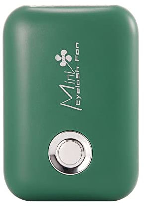 ThreeH Mini Ventilador USB de mano para Extensión de Pestañas Casa Oficina Viaje Ventilador recargable sin aspas con 3 velocidades,Verde