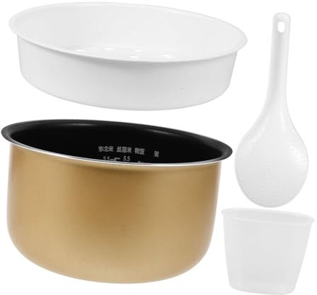 BUGUUYO Ersatz Reiskocher Innentopf Aus Langlebiger Aluminiumlegierung Antihaftbeschichteter Multikocher Topf Für Haushalt Hotel Dormitorium Vielseitig Als Backform Und Reiskocherliner