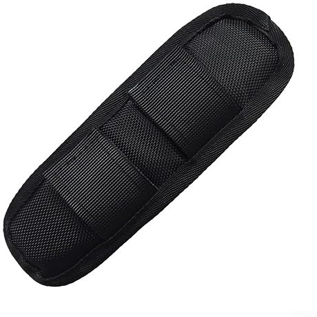 DAZZLEEX Schulterriemen-Pad, Rucksack-Schultergurt-Pad, Gurtpolster, abnehmbares atmungsaktives Kissen, Schwarze Trompete