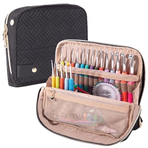 MYBAGZING Custodia vuota per uncinetti - Supporto organizer per uncinetto aggiornato