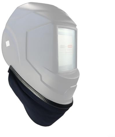 Wraparound Schweißhelm-Lätzchen, schwarz, Anti-Verbrühung, Spritzschal, abnehmbar, Schweißer-Lätzchen, Schweißhaube, Schweißer-Schutzmaske