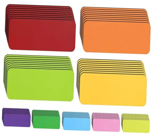 EXCEART 54stücke Teiliges Magnetische Beschriftungsetiketten Beschreibbare Trockenlösch-magnettags Für Schule Büro Kühlschrank Und Whiteboards