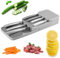 XPOOP Messerblock für Schublade, Messerorganisation, Zweistufiger Messer Organizer mit Schlitzen, Knife Block mit Anti Rutsch Pad, für Schubladen Arbeitsfläche Küche Büro, Grau