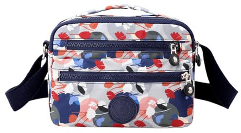 FAVORTALK Handy Umhängetasche Damen Verstellbar Schultergurt Kleine Schultertasche Aus Wasserabweisendes Nylon Crossbody Tasche,DJB01513