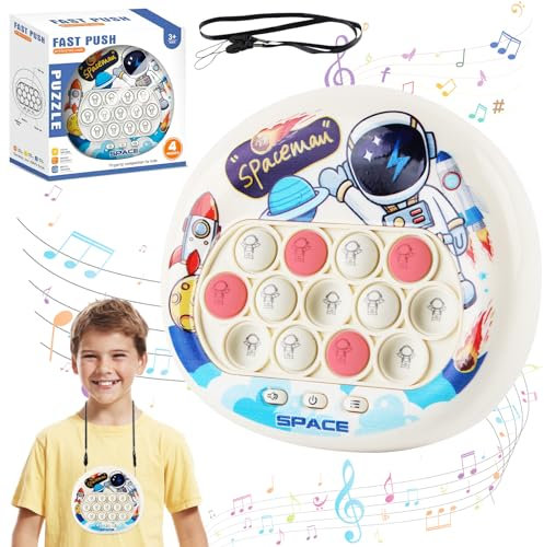 Puzzle Spielmaschine, ZoneYan Puzzle-Spielzeug, Puzzle Pop It, Pop It Fidget Spielzeug, Quick Push Spiel, Puzzle-Spielmaschine Game Controller, Dekompressionsspielzeug Konsole (AstroB)