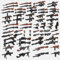 YLtremker 72 Teile WW2 Militär Waffen Baustein Militär Minifiguren Soldaten Waffen Kit Klemmbausteine