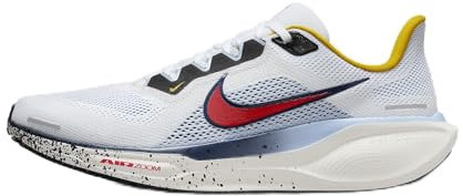 Nike Herren Air Zoom Pegasus 41 Laufschuh, White/Speed Red-Psychic Blue, 46 EU