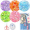 MaehSab 270–300 Stück süße verschiedene Perlen zur Schmuckherstellung, Acryl-Kawaii-Perlen zur Herstellung von Armbändern, Blumen-Schleifenperlen, Massenware, DIY-Handy-Schlüsselbandketten