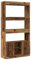 vidaXL Highboard Altholz-Optik 92x33x180 cm Holzwerkstoff