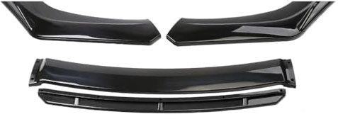 MJXTSUTH Auto Frontspoiler für Audi A4 MK B7 2005-2008,Bumper Lip Splitter Spoiler Canard Protector Spoilerlippe Anti-Collision Dekoration Body Kit Zubehör,A1-Black