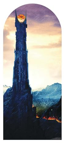 Star Cutouts SC4554 Herr der Ringe Auge von Sauron Landschaftskulisse aus Karton, Höhe 185 cm
