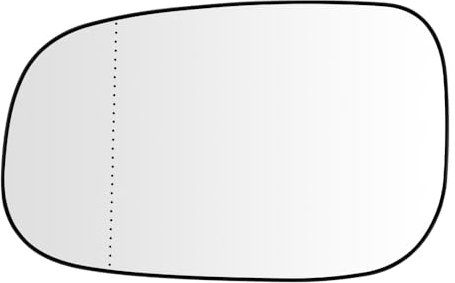 SENZEAL Spiegelglas Links Fahrerseite Beheizbar mit Trägerplatte für Volvo C30 C70 2006-2009 S40 S60 S80 V50 2007-2009 30762571 Außenspiegel Glas Ersatz (Links)
