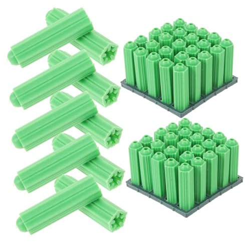 jojofuny 100piezas Anclajes Pared Kit Anclajes Yeso Tornillos Autorroscantes Tacos Plástico