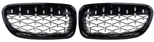 YCYHMHH 2 Für BMW 5er-Serie F10 F11 F18 528i 535i 2010-16 Schwarz Front Nieren Kühlergrill