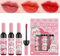 Lip Gloss Set, Lip Gloss for Women, 3 Colours Pigmented Lip Stain Set, Wine Bottle Shape, Long-Lasting Daily Makeup for Women, Girls, Mother or Girlfriend