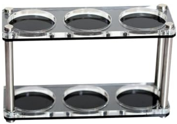 PAGJHRFJG Coffee Utensil Storage Rack 51/53/58mm Tamper Storage Rack Coffee Tamper Storage Base Easy Install (Double Layer)