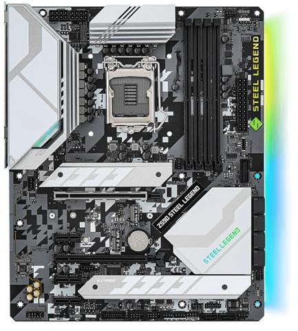 scheda madre Scheda madre Fit For ASRock Z590 Steel Legend Supporto LGA1200 11700F 11400F 10900 10500 10300 10850 CPU DDR4 128G