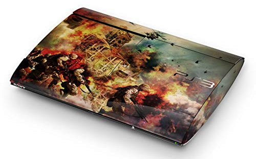 Skins4u Aufkleber Design Schutzfolie Vinyl Skin kompatibel mit Sony PS3 PlayStation 3 Super Slim Run