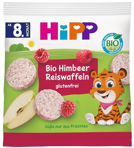 Hipp Bio Knabberprodukte Himbeer Reiswaffeln, 7er Pack (7 x 30 g)