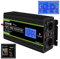 NOVOPAL Convertisseur Pur Sinus 2500W- transformateur 12V 220V 230V avec télécommande et Dual AC Prises et écran LCD,pour Voiture, Caravane, Bateau, Camping, Voyage