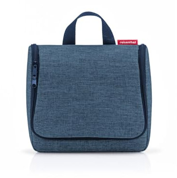reisenthel toiletbag - praktischer Kulturbeutel mit Haken, wasserabweisendes Material, Couleur:Twist Blue