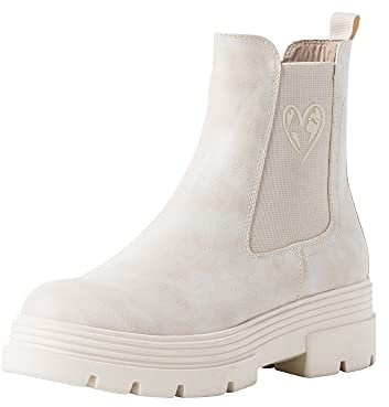 Marco Tozzi Earth Edition Damen 2-2-25878-27 Boot, Ivory, 40 EU