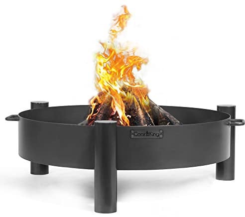 gartendekoparadies.de Feuerschale „Haiti“ Feuerstelle Gartendeko aus Stahl (60, Schwarz)