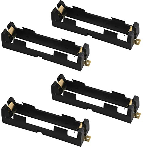 LUORNG 4PCS 18650 SMD Battery Clip Holder Box Case 18650 Battery Copper Contacts Battery Storage Box Case Holder