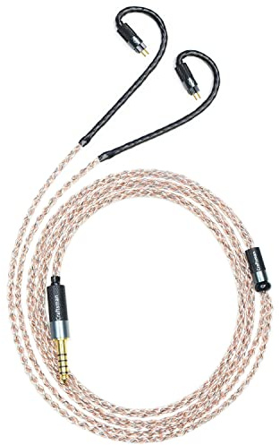 GUCraftsman 0.78mm 2Pin 5N OFC Copper+Graphene Earphone Replacement Cables for Audeze iSINE20 LCDi3 LCDi4 64audio A12t U12t DUNU SA6 SA3 DM480 UM 3DT MEXT 2HT Oriolus Blessing2 KXXS (3.5mm Plug)