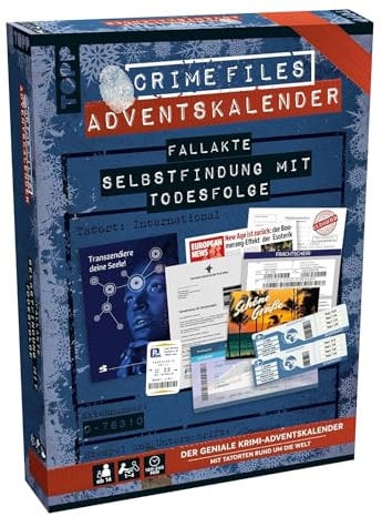 TOPP Crime Files – Fallakte: Selbstfindung mit Todesfolge. Der Krimi-Adventskalender mit Tatorten rund um die Welt, White
