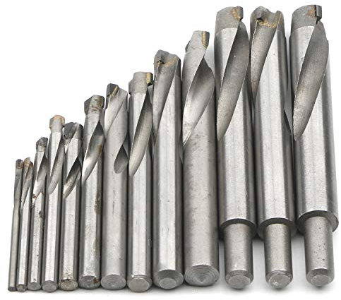 Pxyelec 13pcs Tungsten Steel Cemented Carbide Twist Drill Bits, Metal Drill YG Alloy Blade, for Stainless Steel Copper Aluminum Zinc Alloy, 3 4 5 6 7 8 9 10 11 12 13.5 14 15mm
