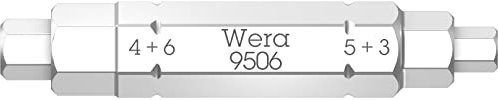 Wera - 05073201001 - Embout 4-en-1; 9506 SB Embout 4-en-1 1, 3; 4; 5; 6 x 37 mm