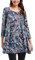 Enmain Tops for Women Plus Size Paisley Tunics for Womens UK Loose Long Tunics for Leggings Round Neck Hanky Hemd Top for Ladies Gift for Mother's Day 3XL