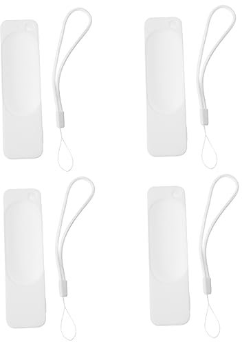 Hemobllo 4pièces Housse De pour Télécommande Antidérapante Et Accès Complet Aux Boutons Flexible Et Facile à Enlever Compatible avec Télécommandes Couleur Blanche