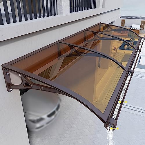 Window Awning Door Canopy,Canopies Front Back Door Rain Protector Shade,Shelter Roof for Rain Snow Sunlight Uv Protection for Door Window Roof Canopy Outdoor (100X170cm/39inX67in,100cm)