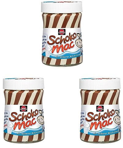 Schwartau SchokoMac, Schoko-Milch Aufstrich, 400g (Packung mit 3)
