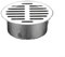 Hasaller Rejilla de drenaje de suelo de acero inoxidable con diseño hueco grande, se adapta a tubos de drenaje de 50 mm a 200 mm, fácil instalación para desagües exteriores e interiores (110 mm)