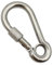 JT-HLM 4pcs 304 Stainless Steel Multi-Use Carabiner Clips, Mountaineering Bbuckle With Nut，Spring Snap Wire-gate Hook with Spring Clip for Dog Leash, Bag pack, Keyring for Indoor & Outdoor (M10X100)