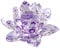 Niejgay F Cristal Lotus Fleur Figurine Décor Verre Collection Bricolage Presse-Papier Décoration de Table Souvenir Cadeau