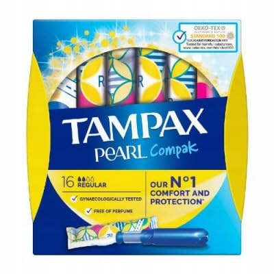 Tampax Pearl Compak Regular Tampons mit Applikator x 16