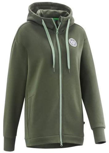 EDELRID Damen Spotter Zip Hoodie II Jacke, alga green, S