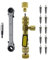 Myazs Ventilkernentferner-Werkzeug für HVAC-Geräte, Reparatur-Bit-Adapter und HVAC-Service-Schraubenschlüssel-Set mit 10 Ventilkernen, HVAC-Service-Schraubenschlüssel-Set