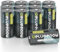 Delyeepow Batterie al litio CR123A da 3 V 12 pezzi, 1700mAh foto 123A batterie usa e getta 3 Volt batteria al litio per il flash della fotocamera, torcia, sistemi di allarme, giocattoli