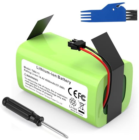 4000mAh Ersatzakku für Ecovacs Deebot N79 N79S DN622 DN621,für Eufy RoboVac 11 11S 11S MAX 15T 30 30C Max 15C 15C MAX 12 35C Akku[14.4V 57.6Wh]