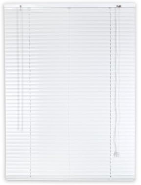 OWIJI Veneziana Bianca PVC Dimensioni 100 x 160 cm Lamelle Regolabili Privacy Protezione Solare Casa Ufficio