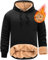 Vijamiy Pullover Herren Fleece Hoodie Winter Warm Sweatshirt Kapuzenpullover Herren Sport Fleecejacke Winterpullover Winddicht Weich Bequem Kängurutasche(Alphanumerisch,XL)