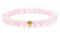 Echtes Rosenquarz Edelstein Armband mit 6mm Perlen - verschiedene Längen - Heilstein Schutzstein Talisman Glücksbringer Geschenk (Rosenquarz, 18CM)