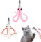 2 Pieces Cat Nail Clipper with Tapered Hole for Domestic Cats, Professional Nail Cutter with Protection to Avoid Cutting Too Short Nails, with File