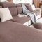 Gleedipre Cord Elastischer Sofabezug Sitzkissen Rückenlehne Kopfstütze Möbelschutzbezug rutschfest Staubdicht Sofa-Spannbettlaken(Braun,95-115 cm x 160-200 cm)